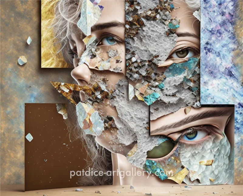 Fractured - A Self Portrate - AI