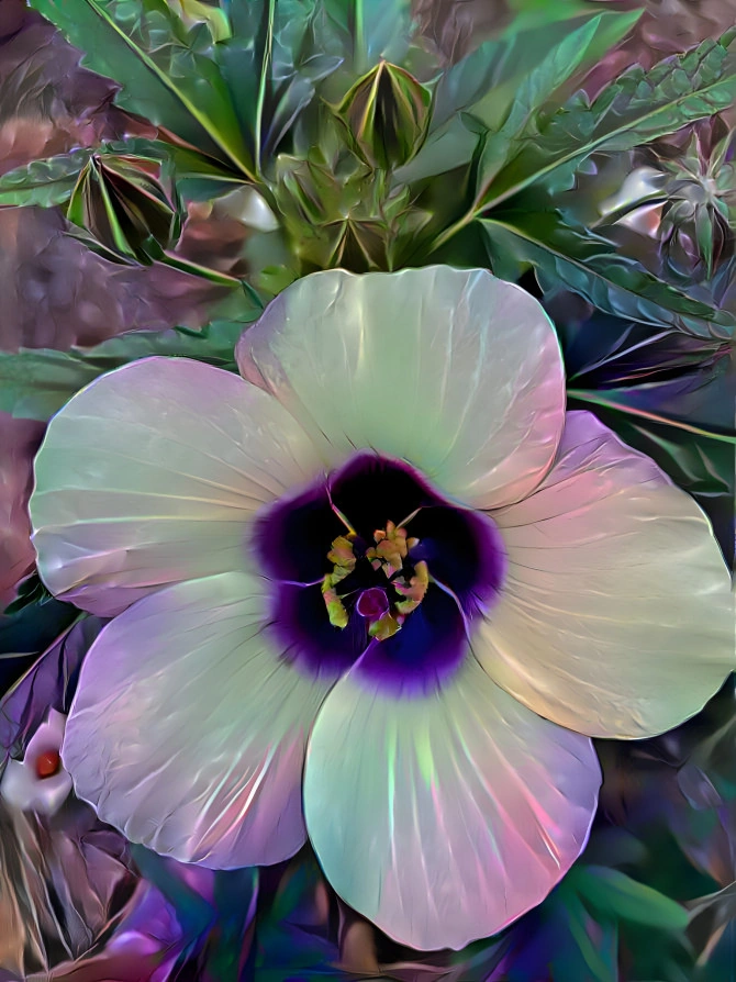 Kenaf Flower  AI — full resolution