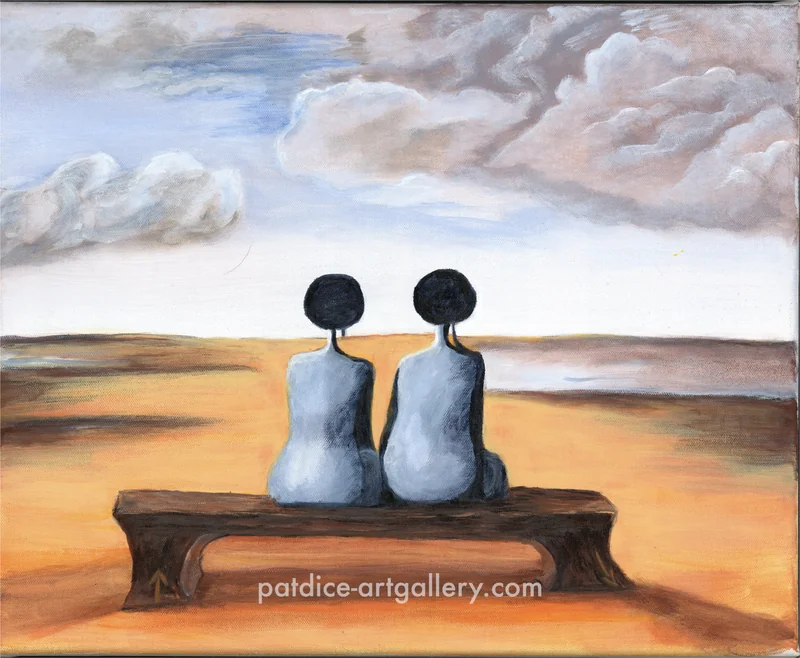 Sitting on Bench in Purgatory (Print)